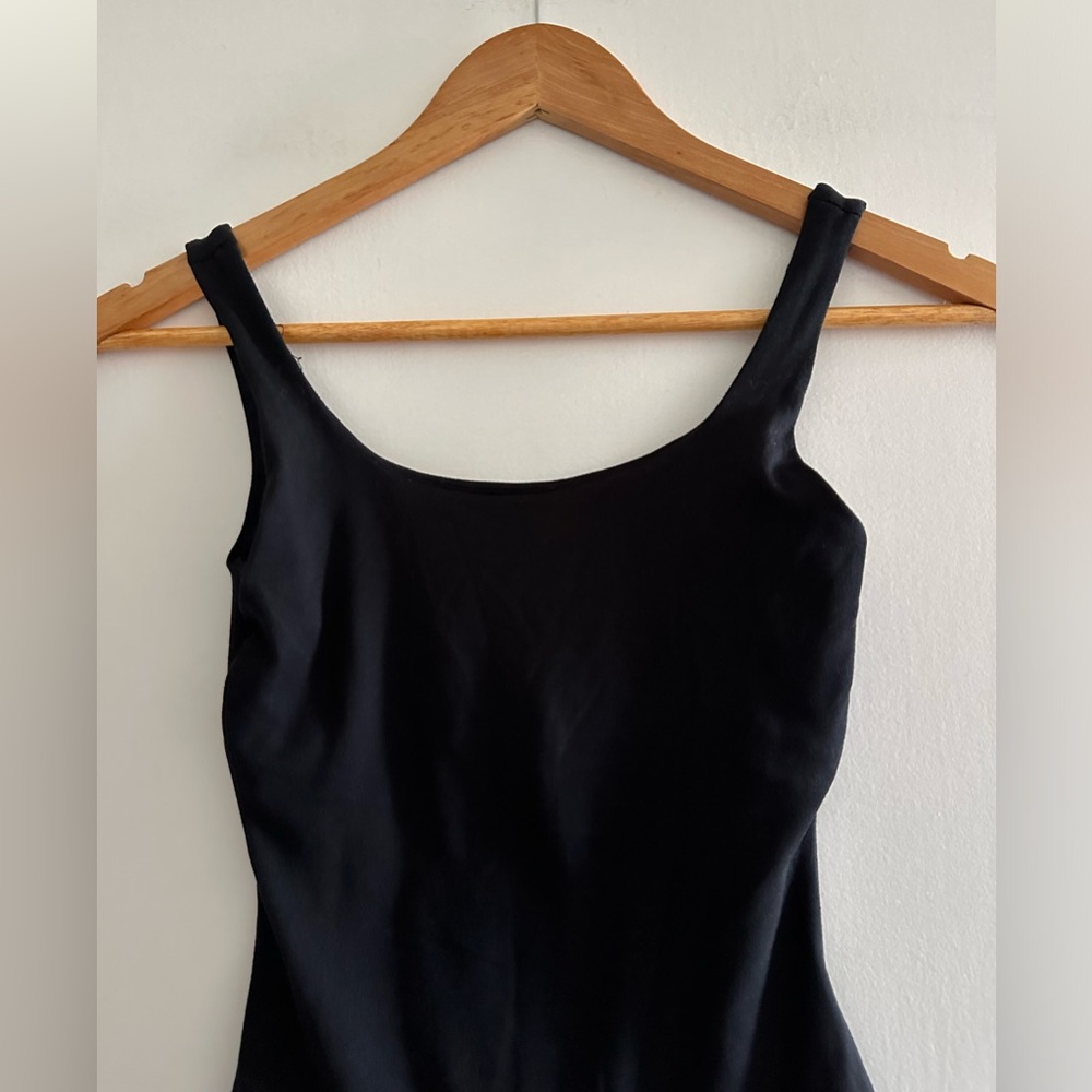Good American Black Comfy Classic Neutral Thong Bodysuit Basics size 0 EUC - Picture 3 of 8